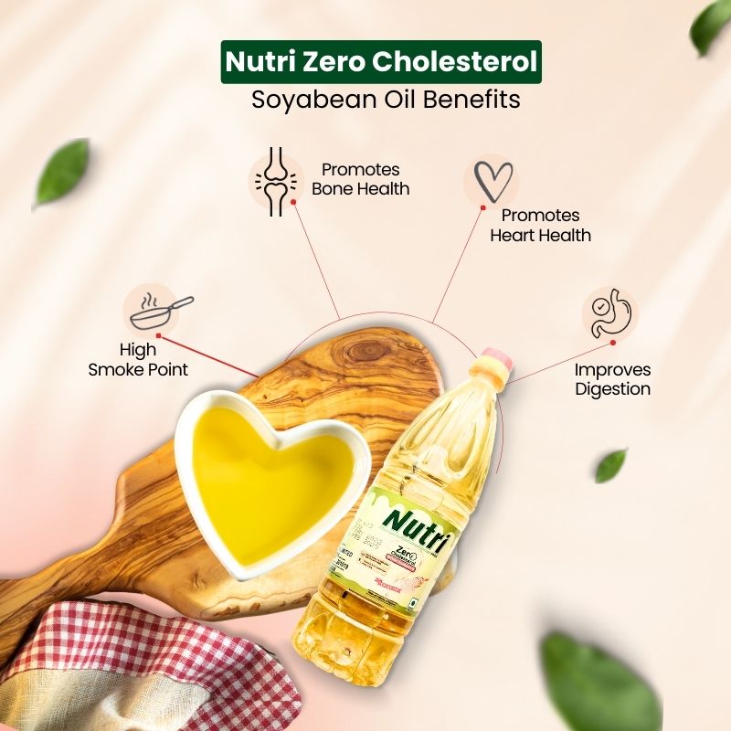 Health benefits Nutri Zero Cholesterol Soyabean Oil Nutri Refined Soyabean Oil - Image 3