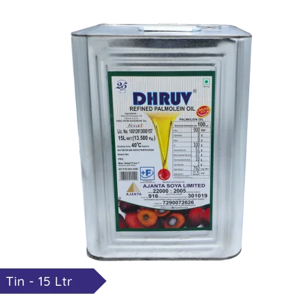 Dhruv Refined Palmolein Oil